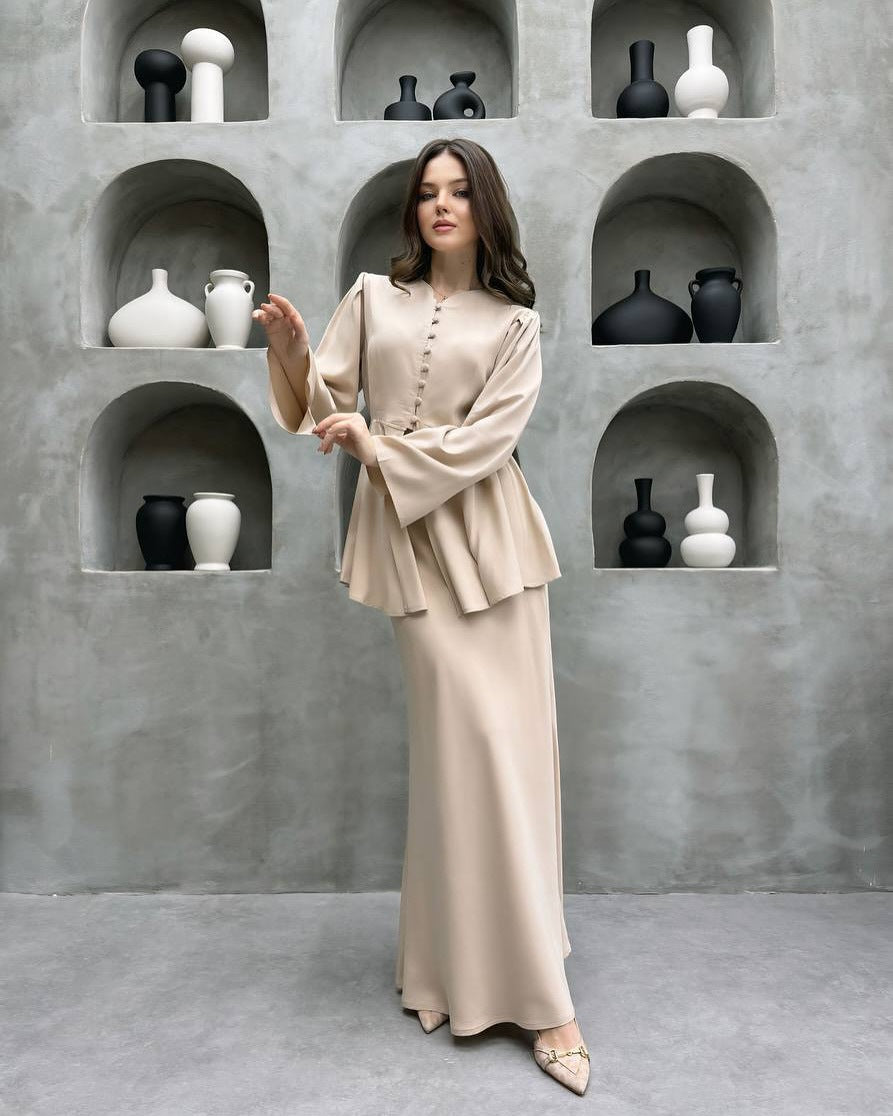 Women's Fashion Elegant Graceful Solid Color Dress Dresses