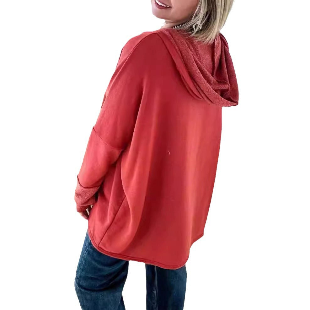 Versatile Unique Popular Women's Hooded Loose Clothing
