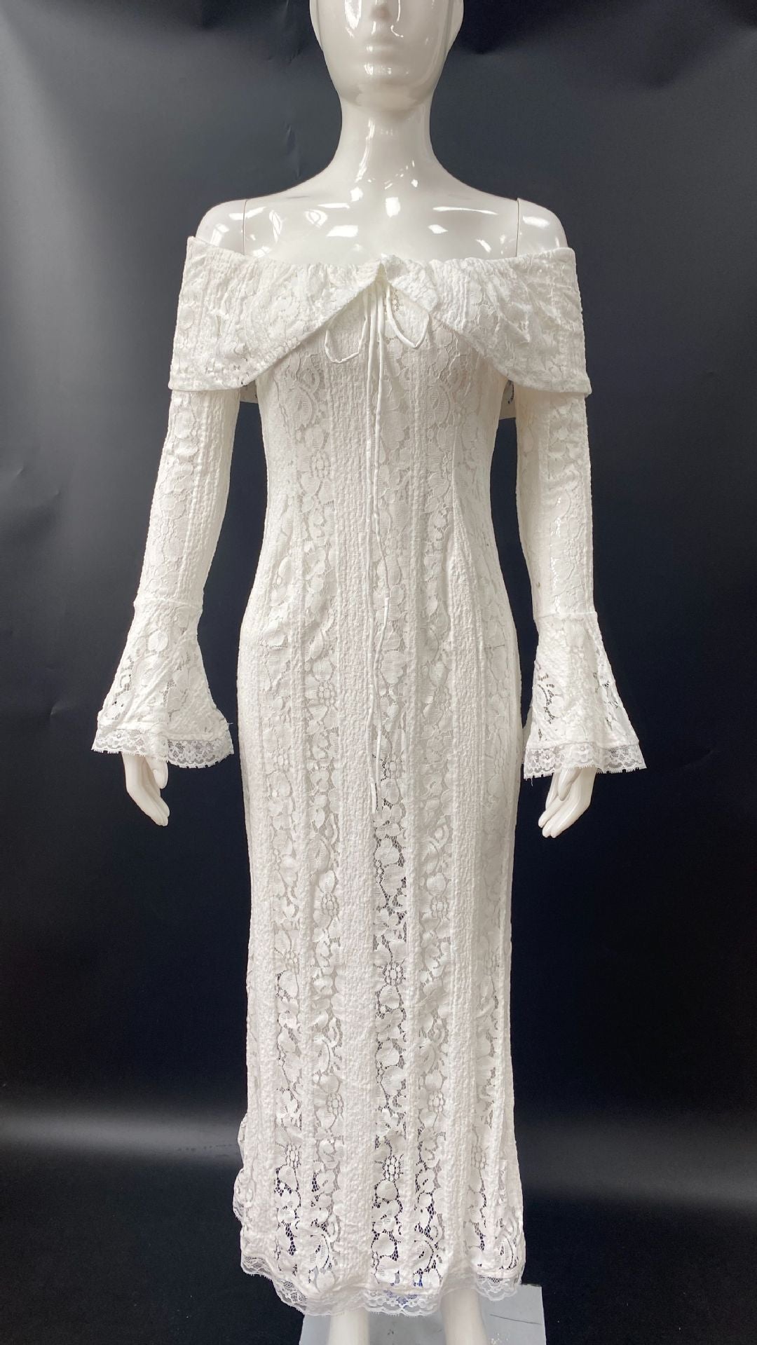 Women's Gentle Lace Dress French Style Temperament Dresses