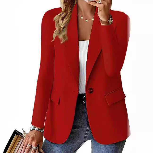 Women's Autumn Long Sleeve Solid Color For Cardigans