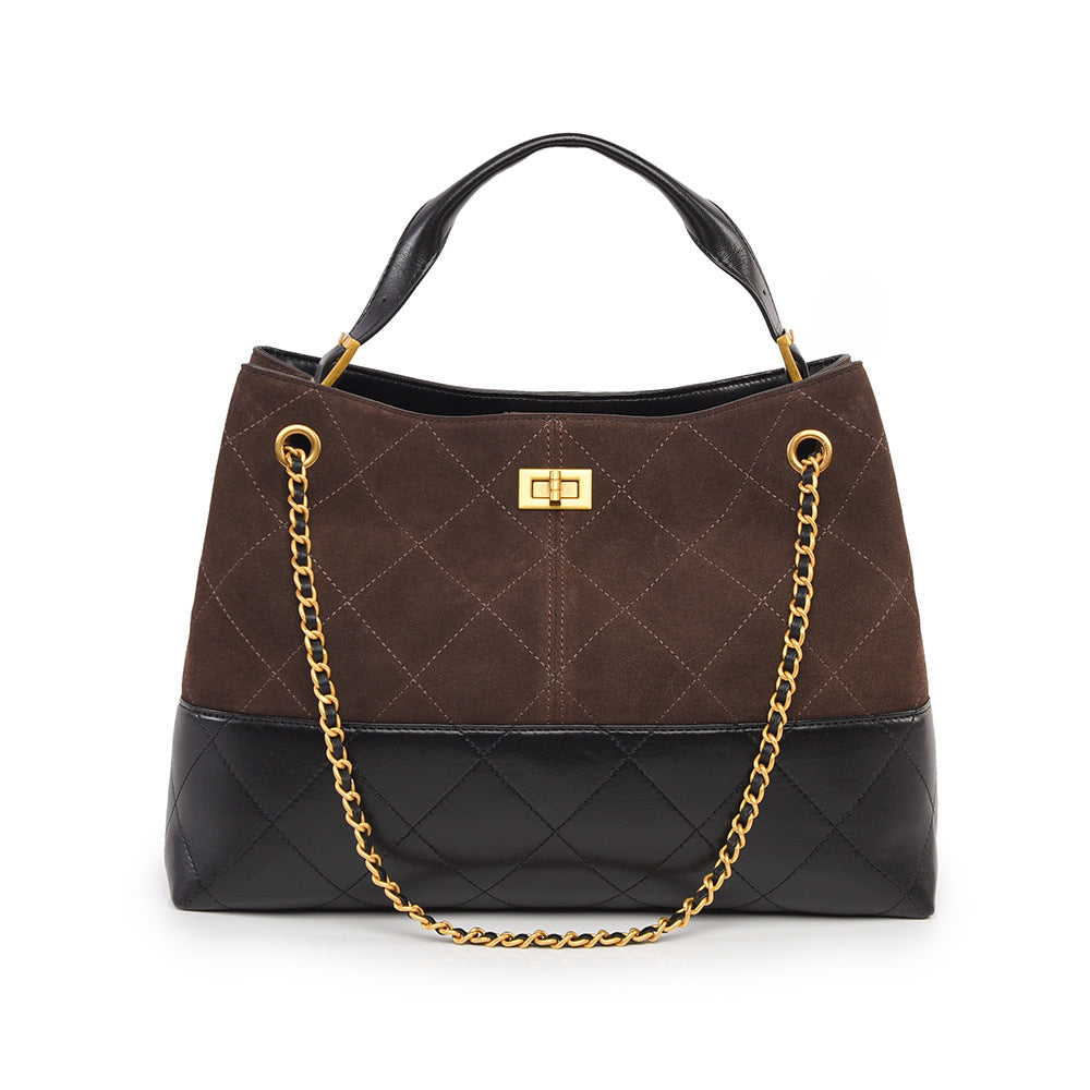 Light Luxury Contrast Color Design Chain Handbags