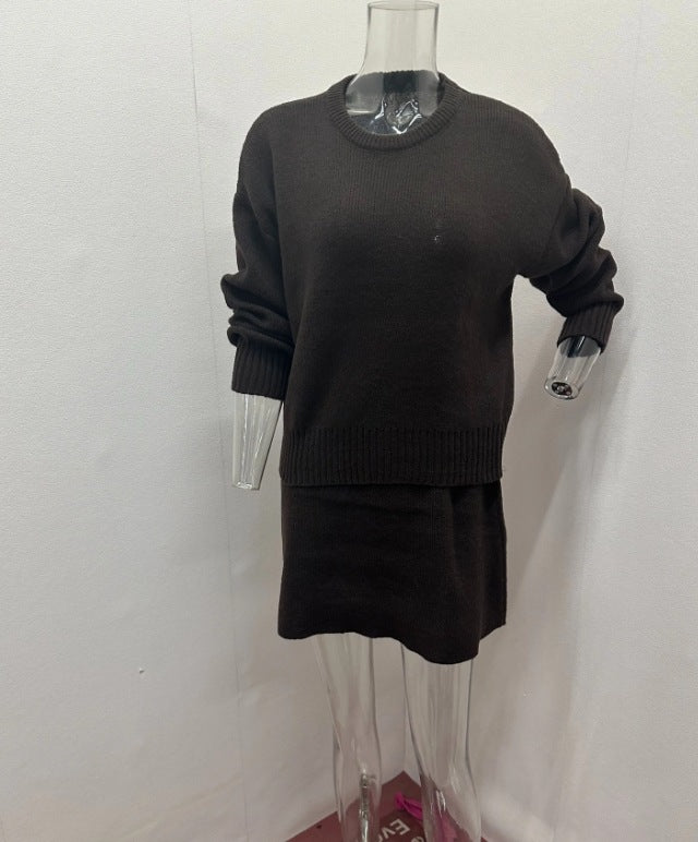 Women's Autumn Pure Color Casual Versatile College Dresses