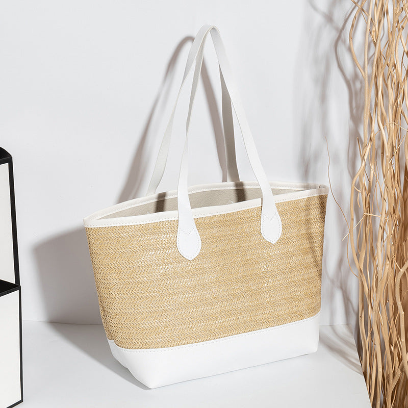 Woven Shopping Mummy Large Capacity Straw Handbags