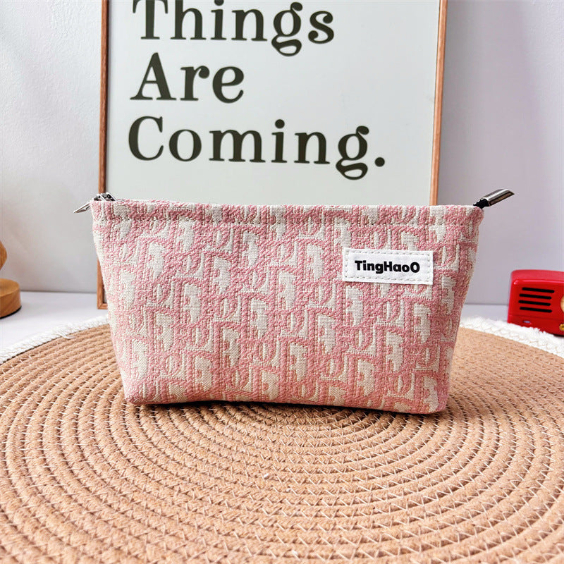 Women's Niche Fabric Makeup Wash Large Capacity Bags