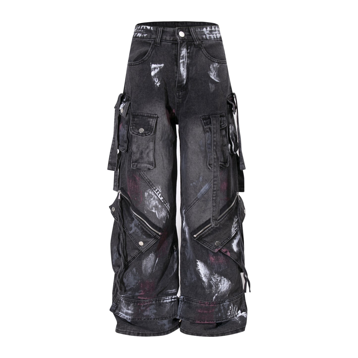 Beauty Retro High Street Loose Design Jeans