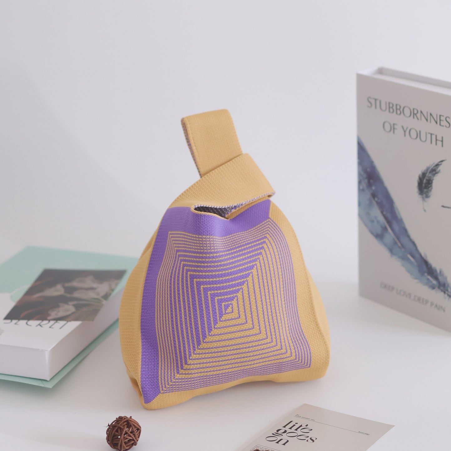 Women's Stylish Knitted Woven Vest Simple Handbags