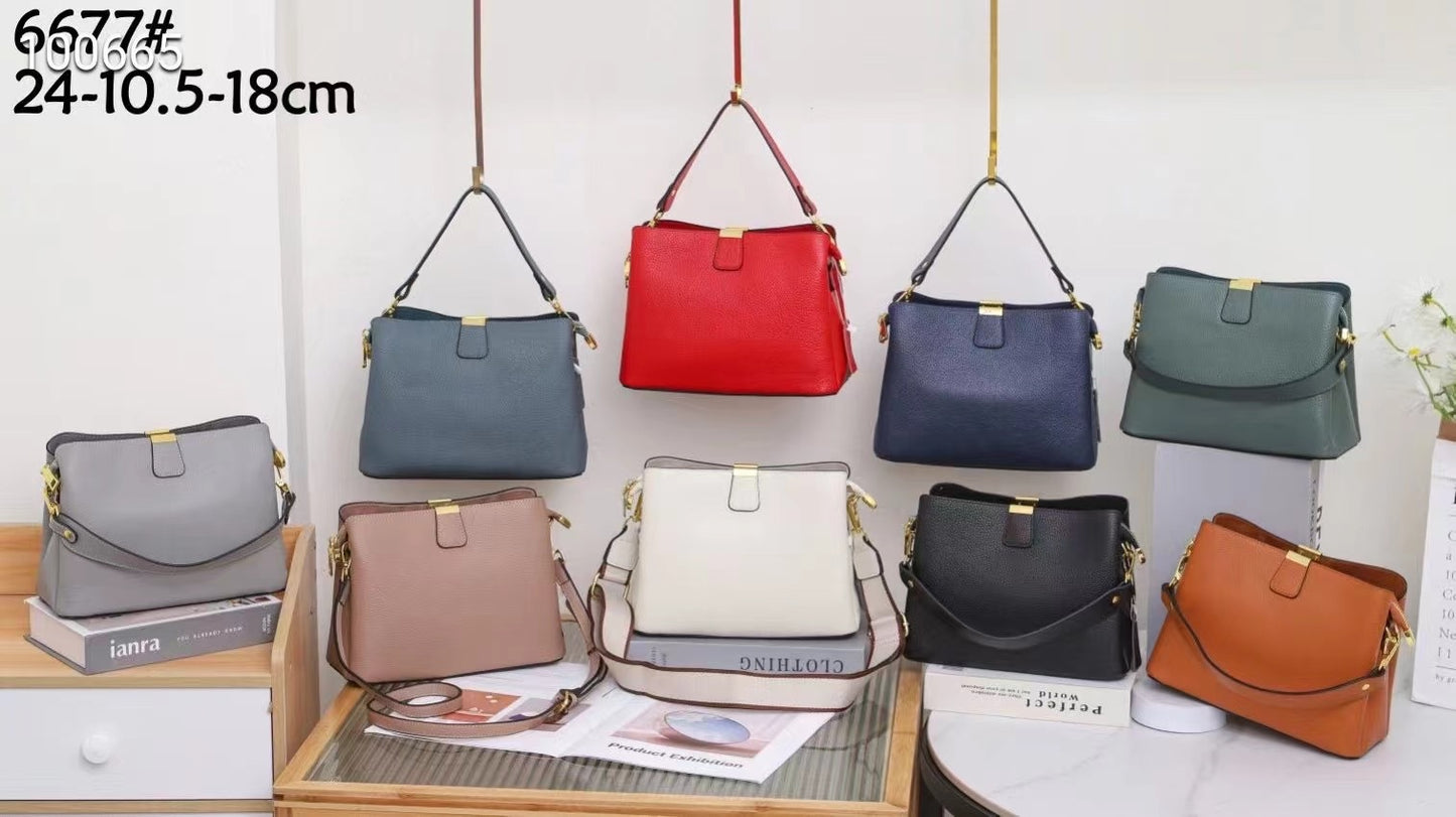 Women's Cattle Leather Trendy Commute Genuine Bags