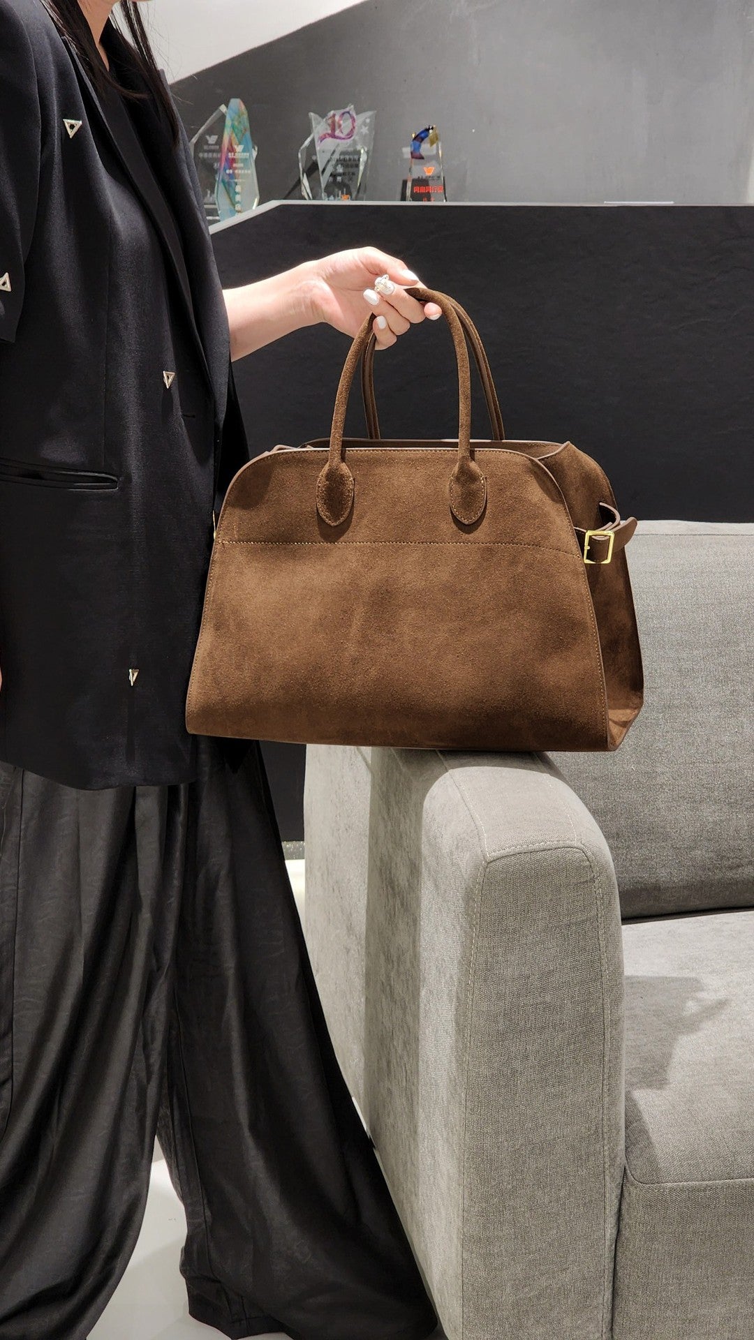 Fashion Women's Suede Large Capacity Cowhide Bags