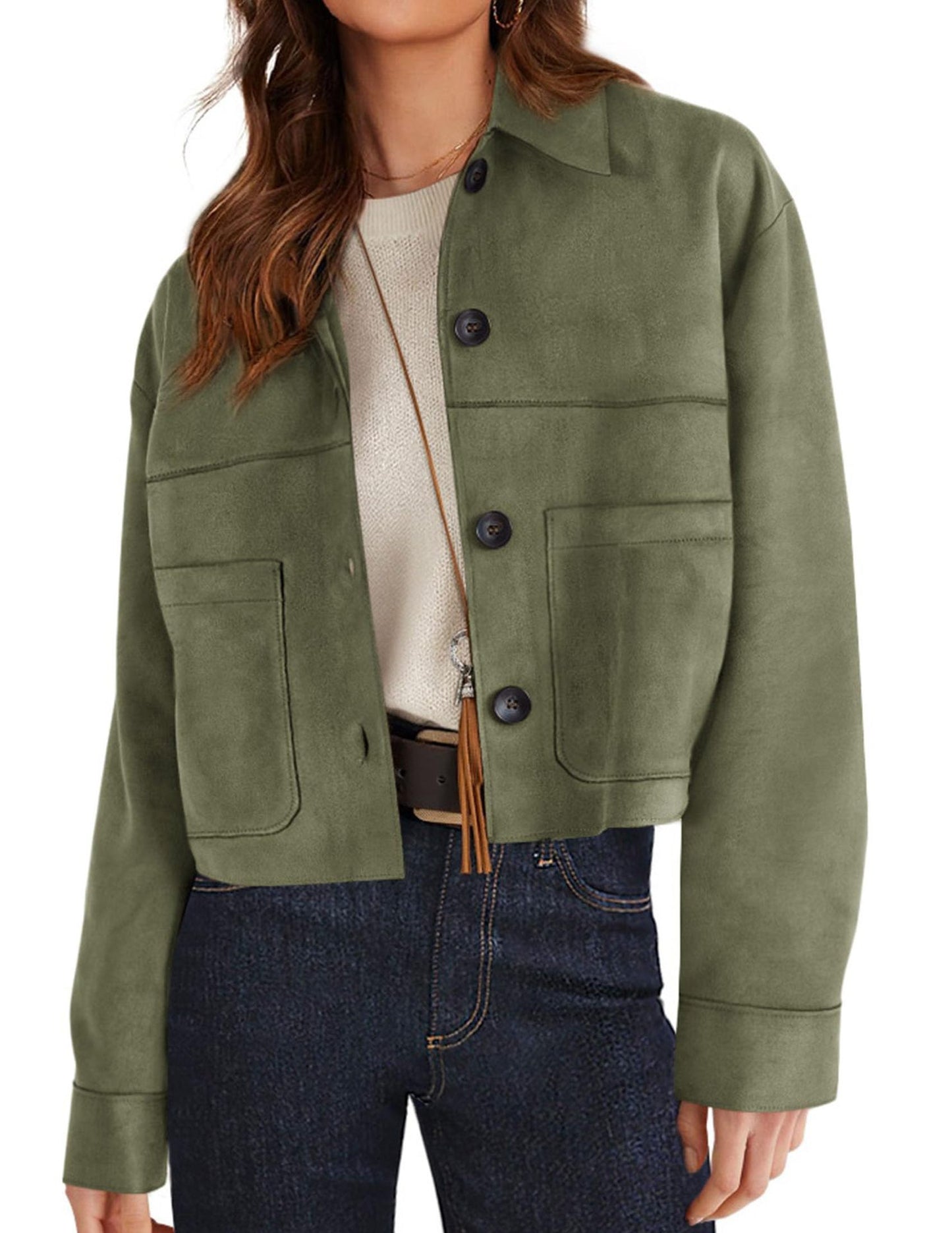 Women's Winter Suede Casual Lightweight Autumn Fashion Clothing