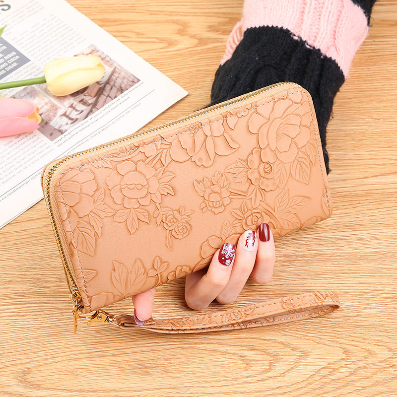 Women's Long Korean Fashion Hand-held Zipper Ladies Wallets