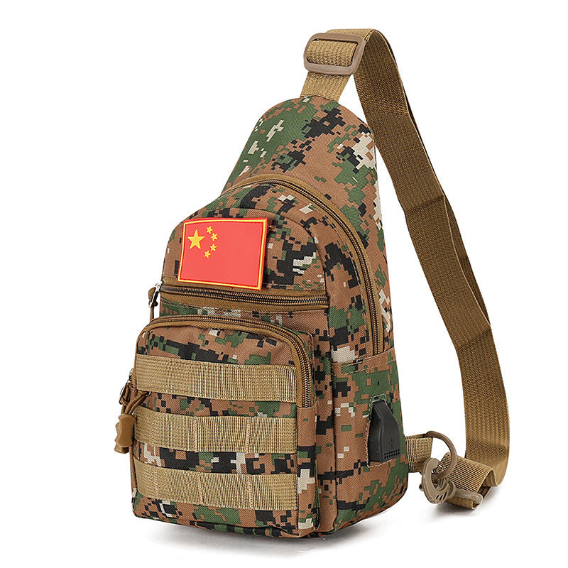 Men's Charming Nylon Cross-country Camouflage Fashion Men's Chest Bags