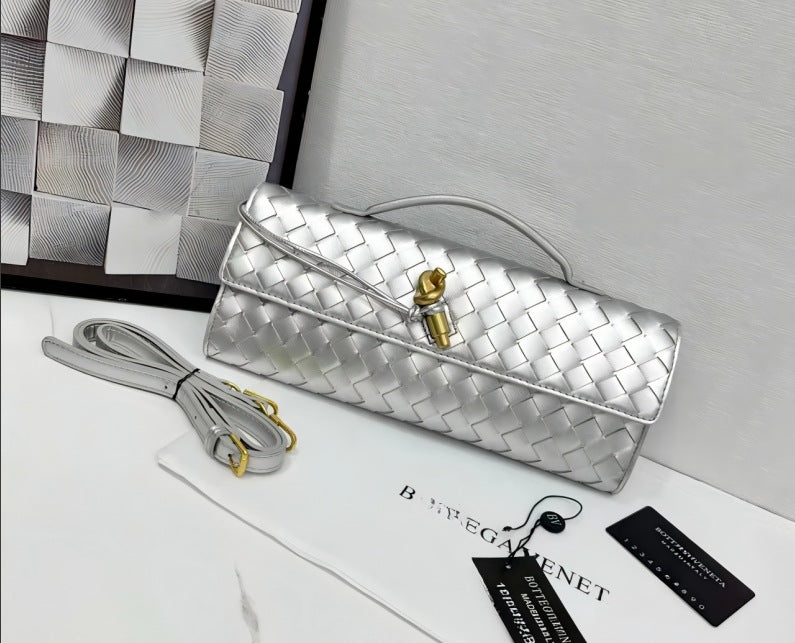 Fashion Elegant Hand-woven Hardware High-grade Leather Lock