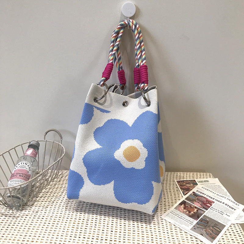 Fashion Retro Wool Woven Leisure Knitted Handbags