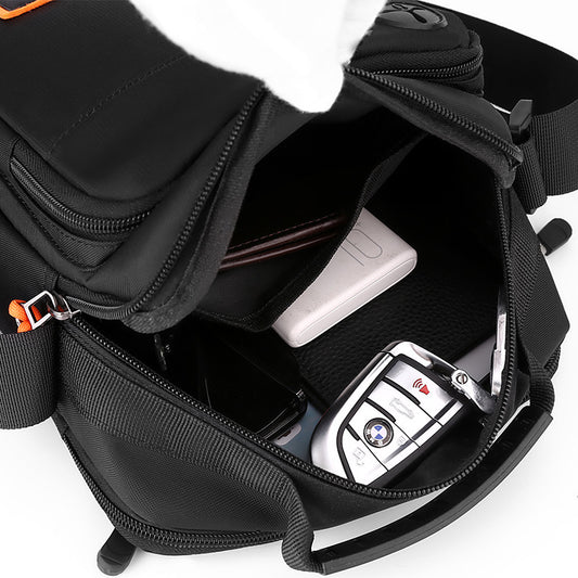 Men's Fashion Waterproof Vertical Simple Trendy Shoulder Bags