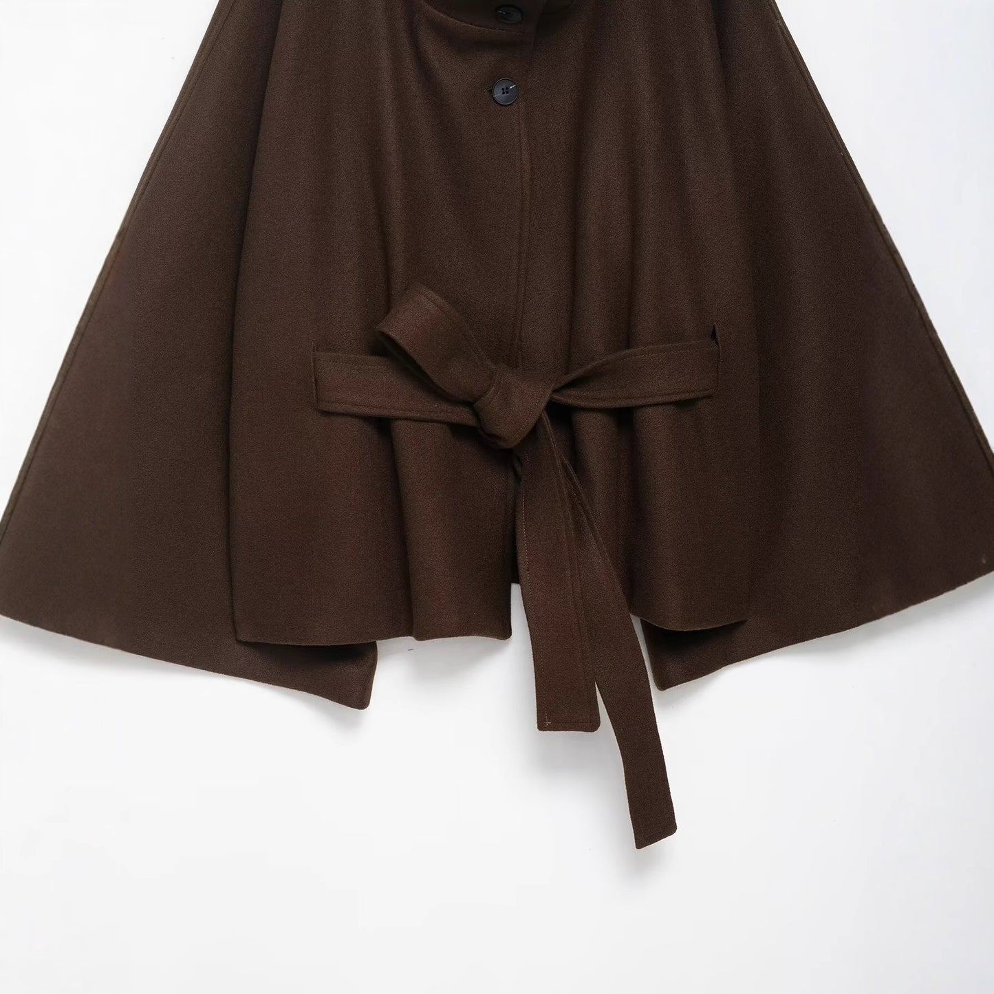 Women's Autumn Stand Collar Fashion Loose Cape Coats