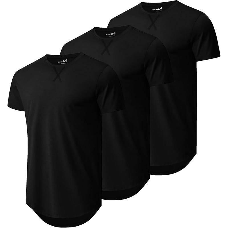 Men's Round Neck Short-sleeved Shirt Summer T-shirt Blouses