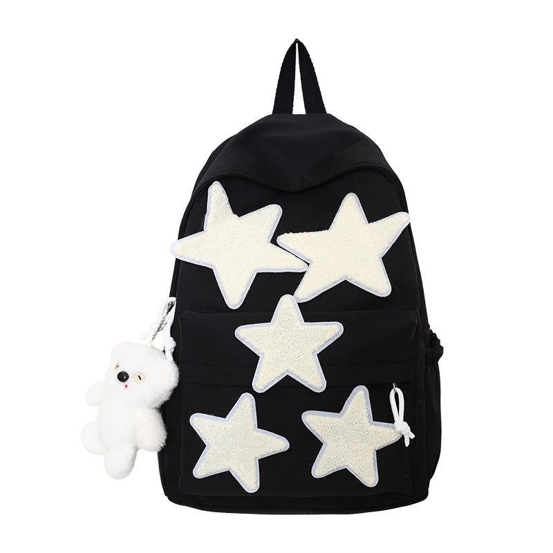 Cute Pentagram Korean Style Fashion Preppy Middle School Students' Schoolbags