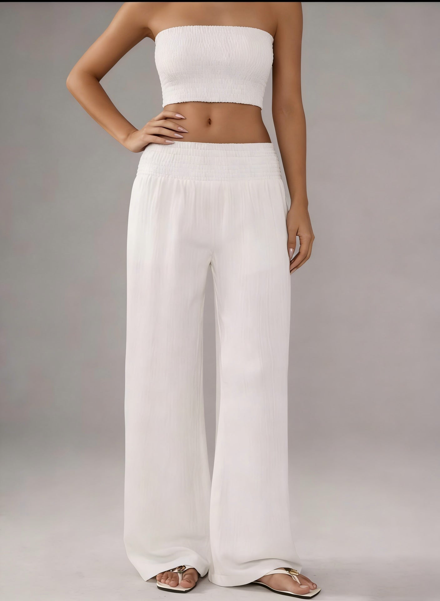 Women's Source High Waist Pure Color Loose Fashion Casual Suit