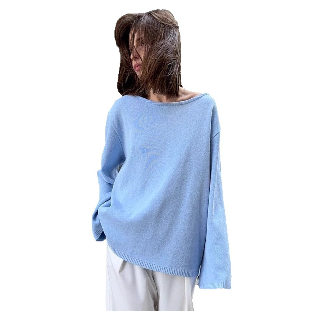 Cotton Pullover Loose Temperament Lazy Sexy Sweaters