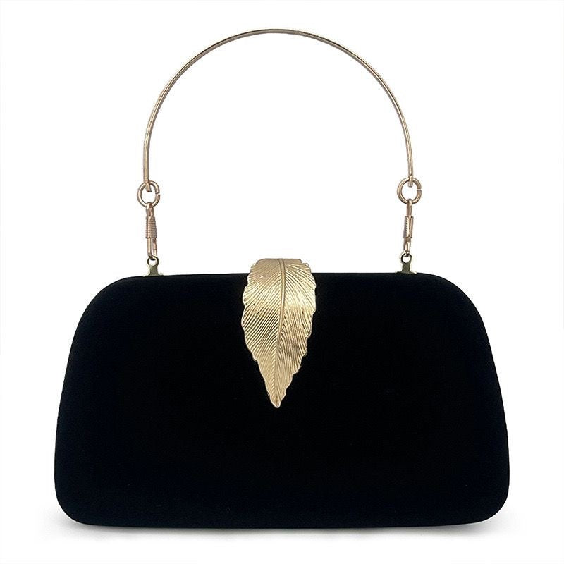 Women's Veet Dinner Rhinestone Clutch Suede Party Evening Bags
