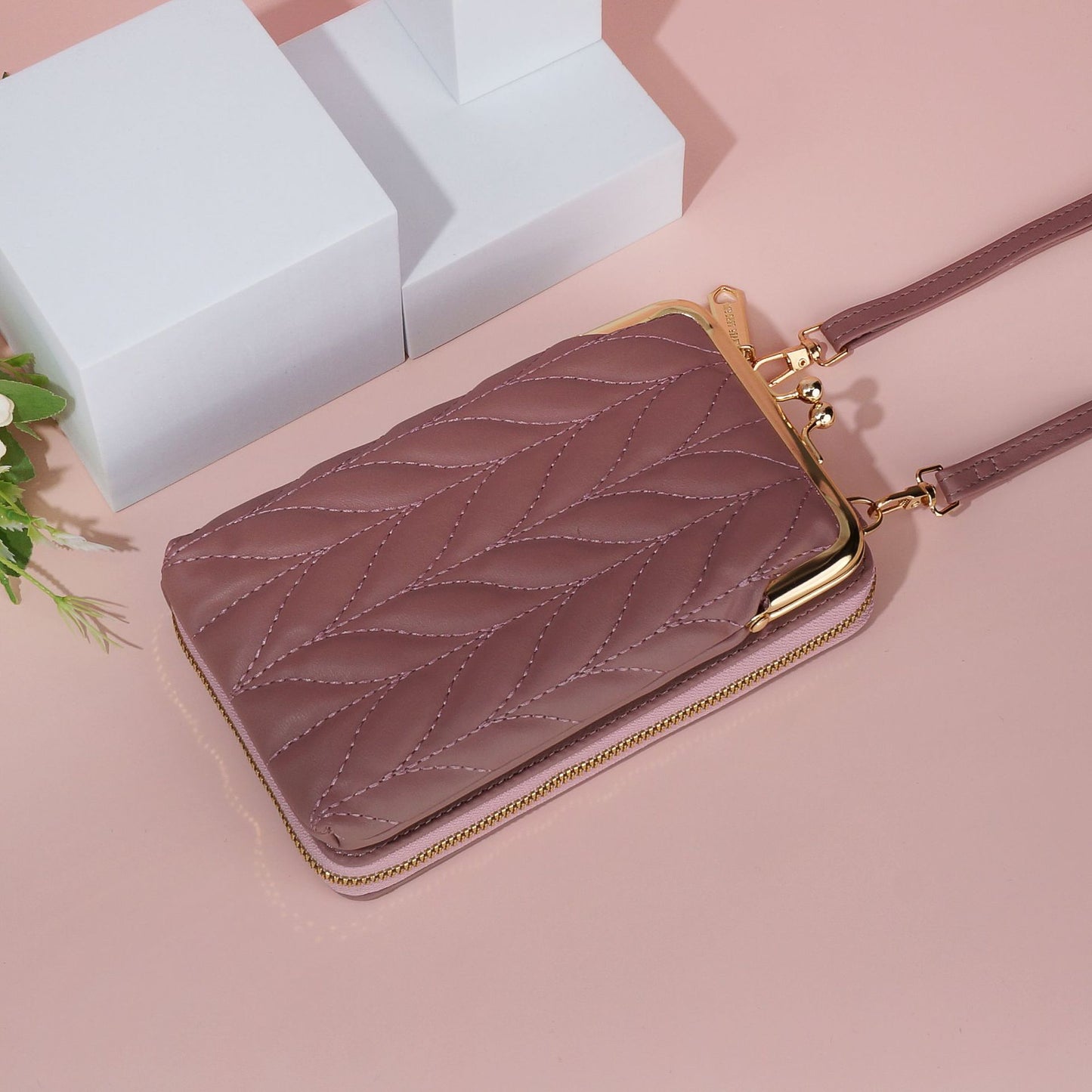 Women's Korean Style Rhombus Simple Vertical One Phone Bags