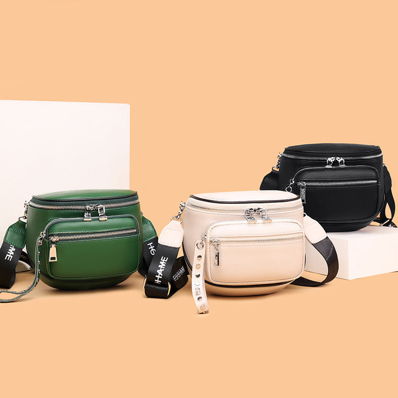 Women's Saddle Niche High-grade First Layer Cowhide Crossbody Bags