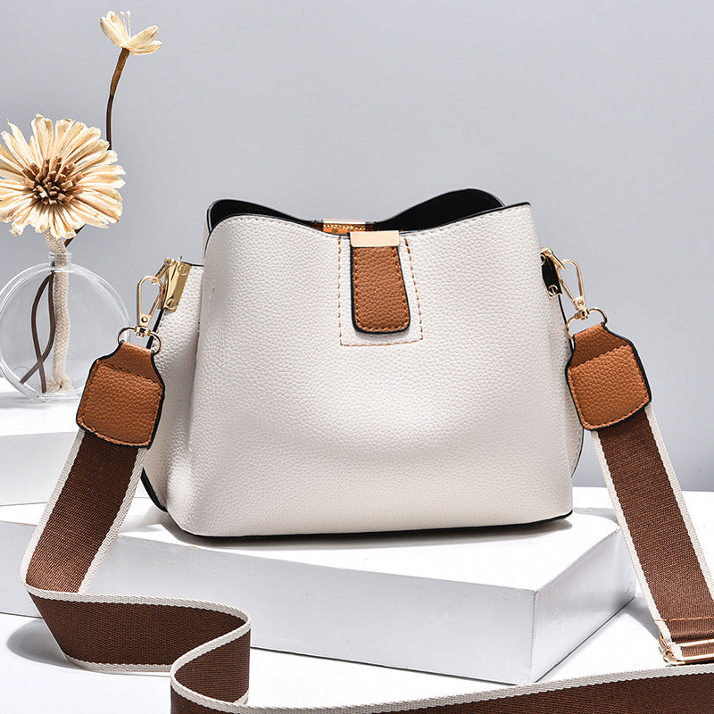 Women's Texture Soft Leather Large Capacity Temperament Crossbody Bags