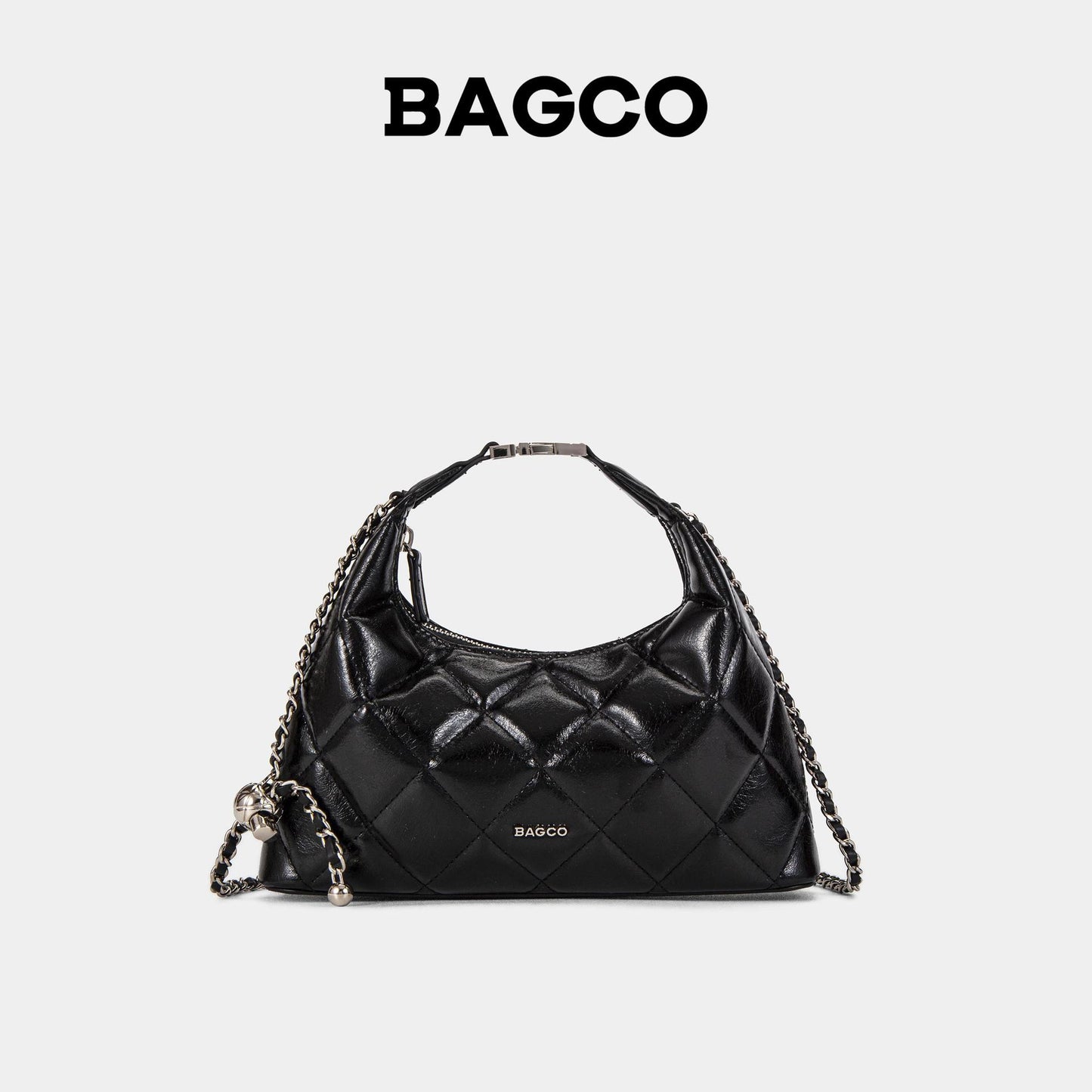 Versatile Style Diamond Plaid Chain Hand Handbags