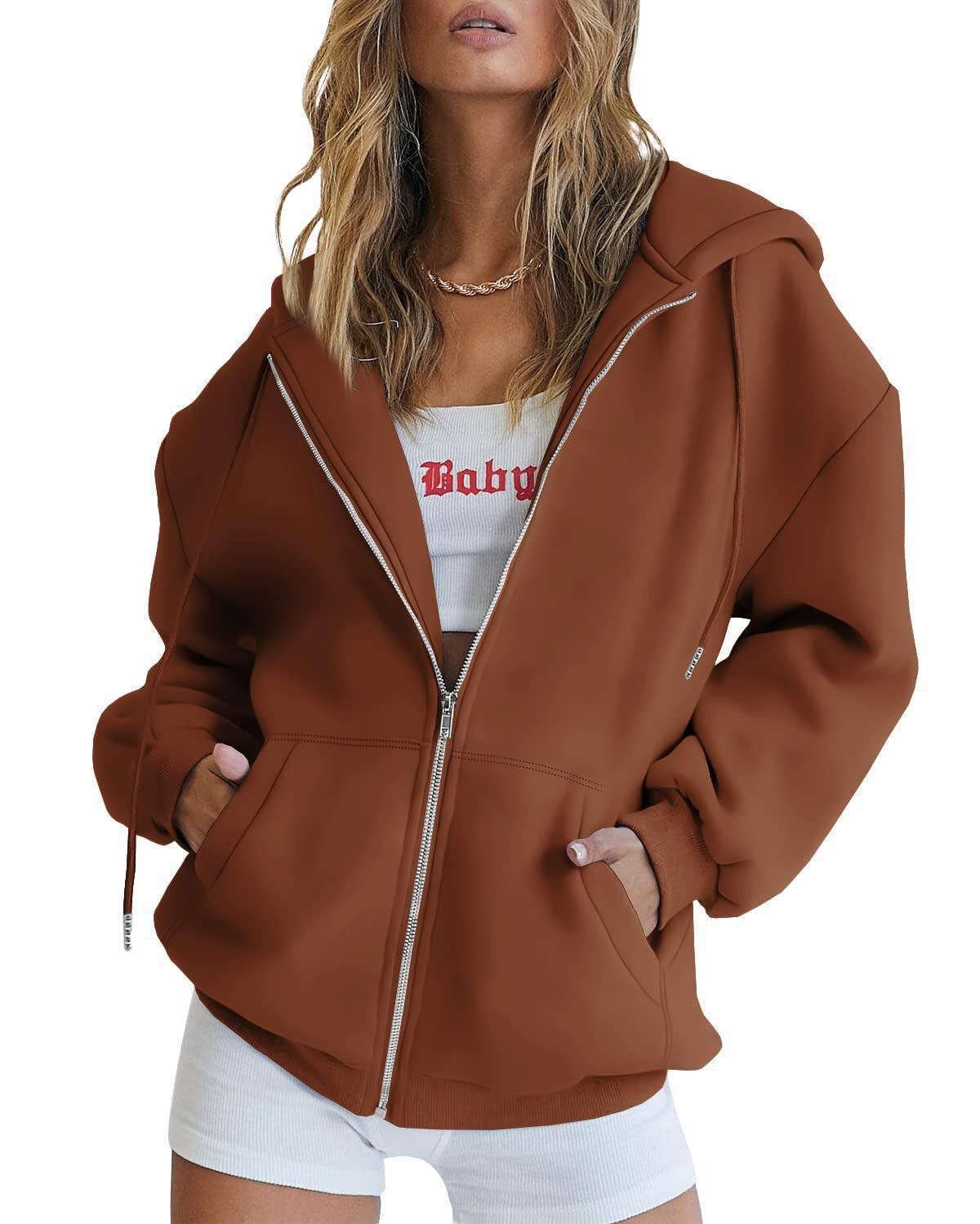 Women's Pull Autumn Solid Color Casual Clothes Drawstring Women's Sweater, Sweater