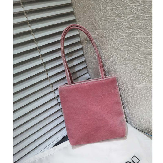 Women's Niche Retro Imported Veet Cell Clutch Handbags