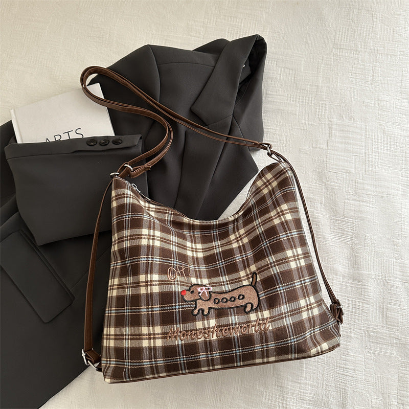 Women's Commuter Large Capacity Popular Crayon Dog Tote Bags