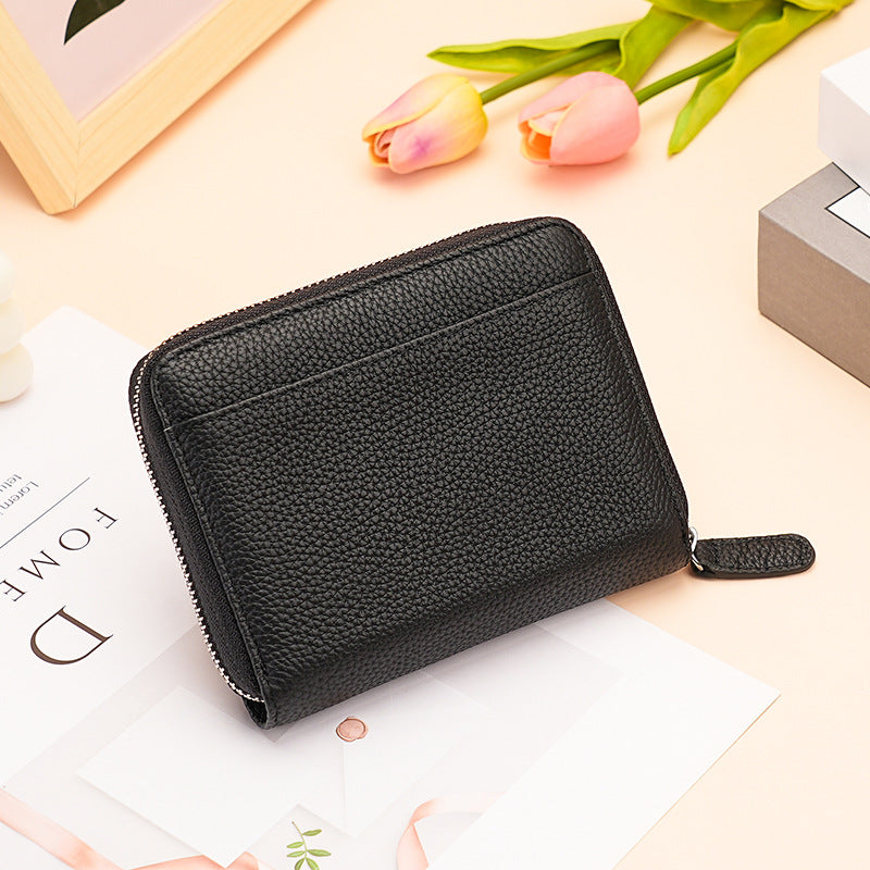 Women's & Men's & Stylish Versatile Genuine Leather Large Card Holder