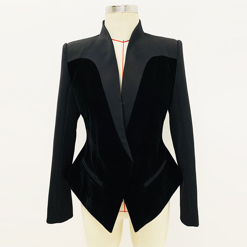 New Fashion Structure Profile Veet Stitching Small Suit