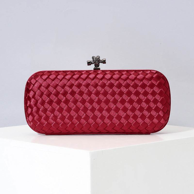 Women's Graceful Silk Hand-woven Simplicity Dinner Evening Bags