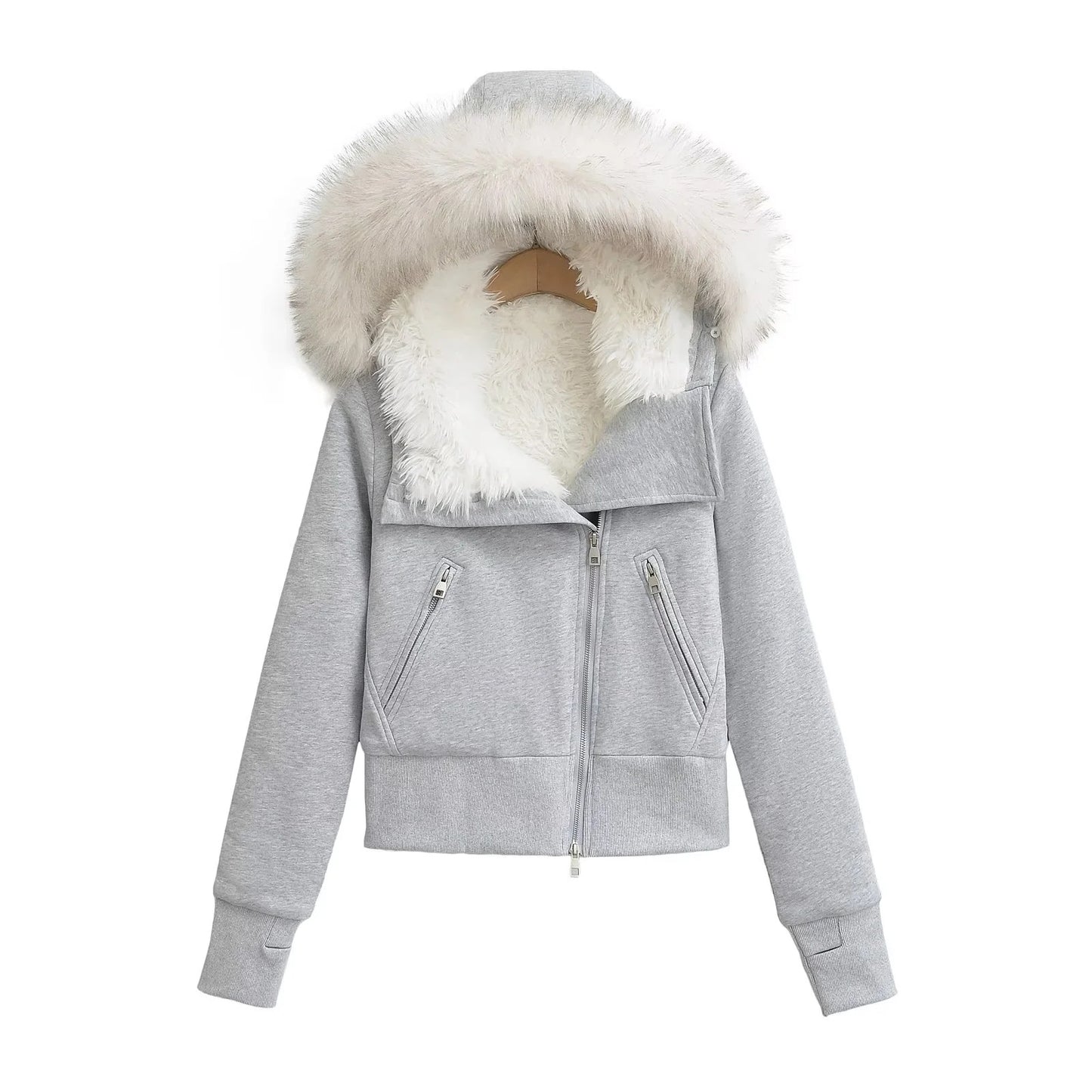 Women's Hot High Sense Big Fur Collar Sweaters