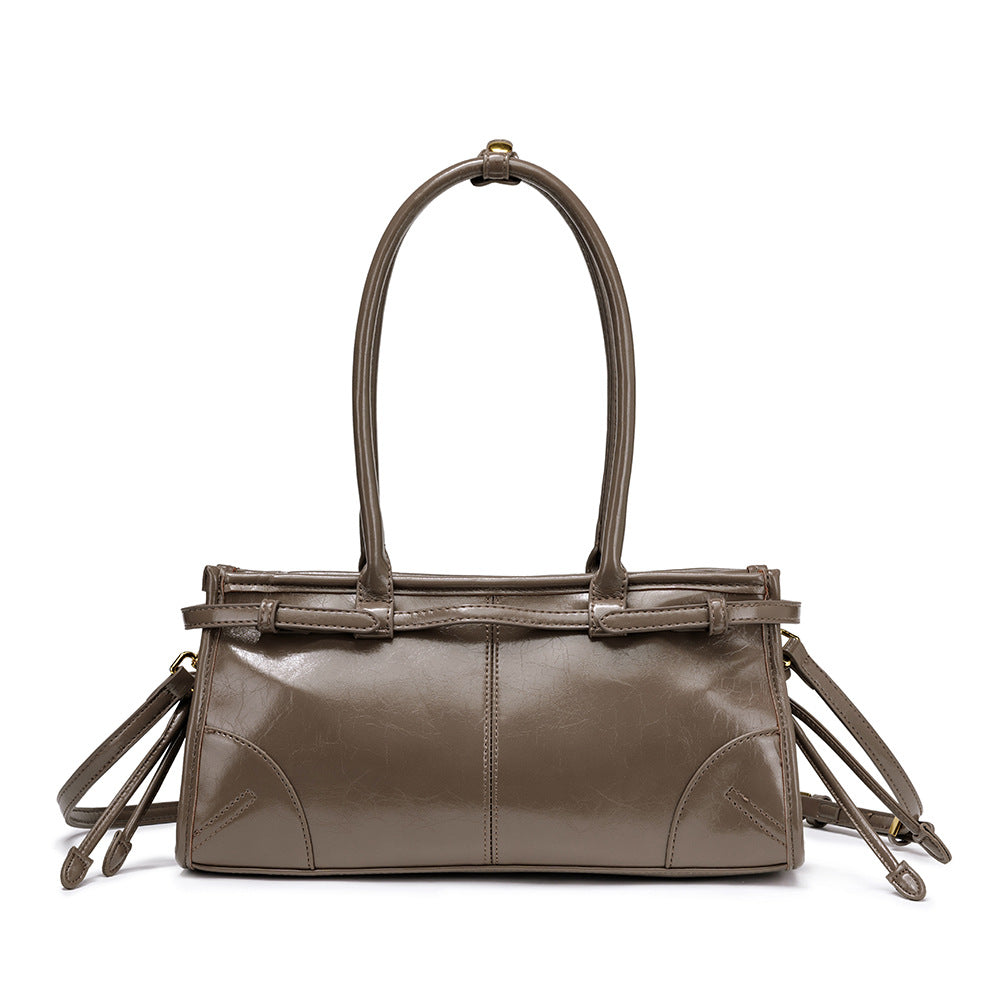 Women's Leisure Easy Matching Retro Oil Wax Skin Crossbody Bags