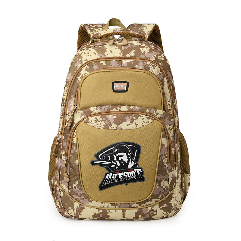 Chicken Dinner Jesus Survival Level Camouflage Backpacks