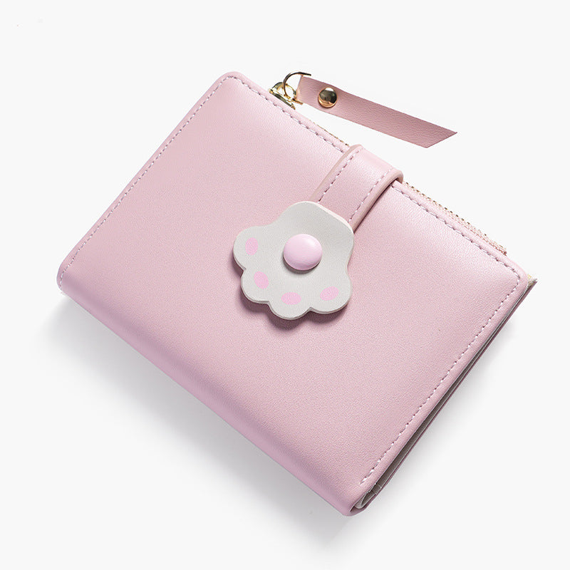 Women's Campus Cat's Paw Cute Short Korean Ladies Wallets