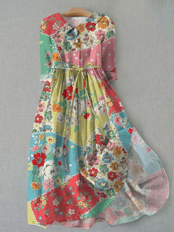 Shirt Dress Bohemian Vacation Style Large Dresses