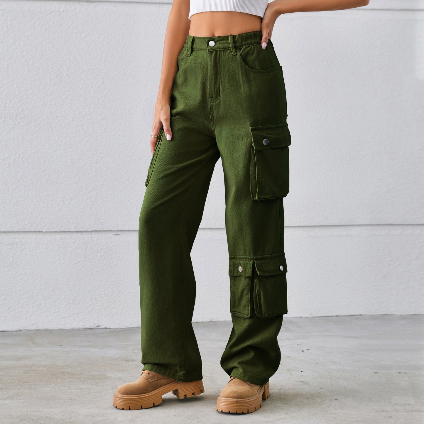 Women's Denim Washed Design Overalls Trousers Casual Women's Jeans
