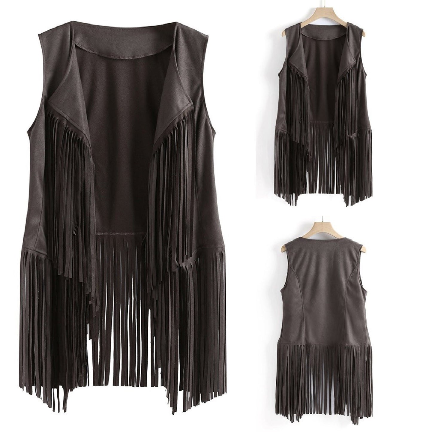 Unique Women's Personalized Tassel Sleeveless Fashion Women's Vest