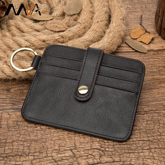 Leather Simple First Layer Sleeve Thin Card Holder