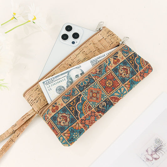 Classy Cork Printed Portable Cell Lightweight Phone Bags