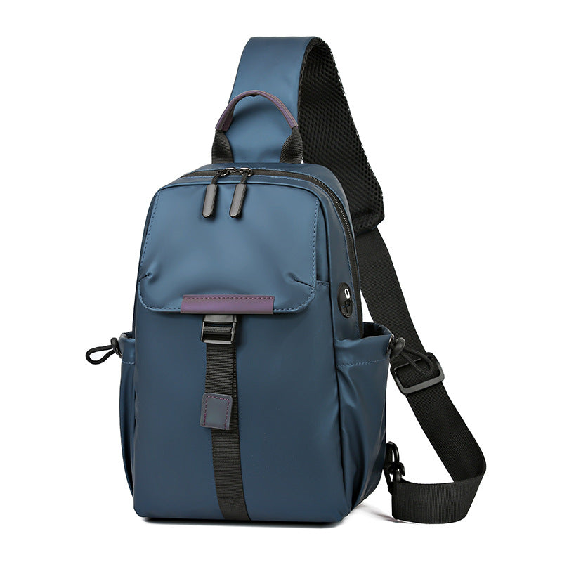 Men's Graceful Classic Trendy Leisure Waterproof Men's Chest Bags