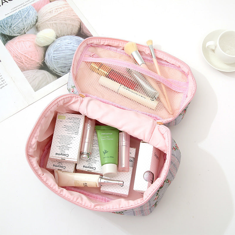 Floral Makeup Large Capacity Sense Convenient Cosmetic Bags