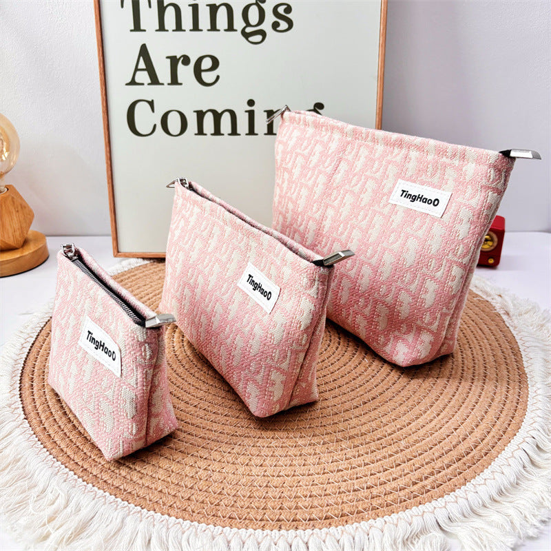 Women's Niche Fabric Makeup Wash Large Capacity Bags