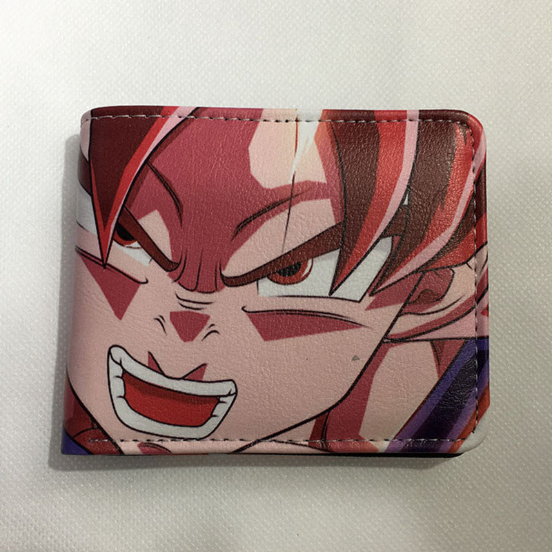 Dragon Ball Short Fold Super Leather Ladies Wallets