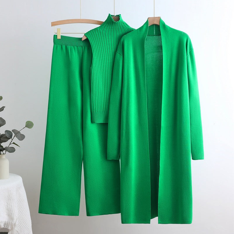 Long Trench High Neck Inner Wear Elastic Waist Suits