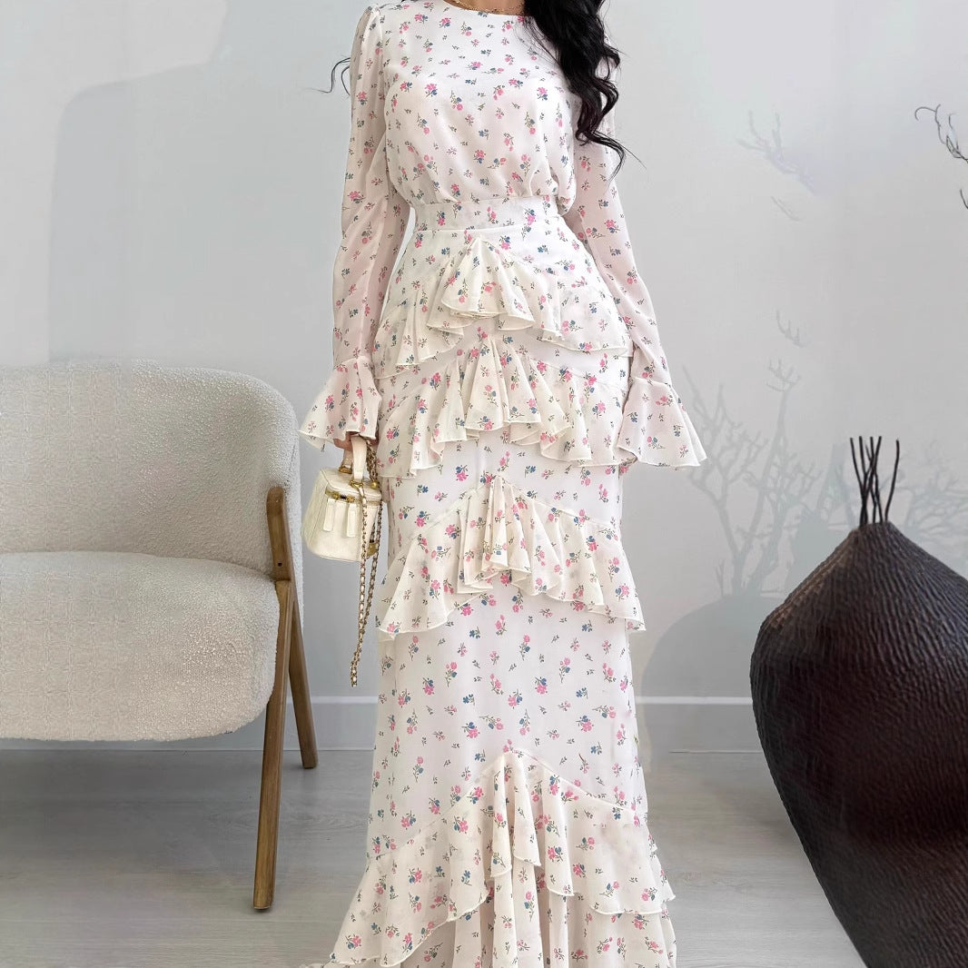 Women's Elegant Graceful Long Sleeve Dress Fashion Dresses