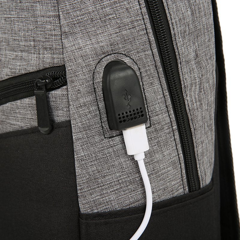 Fashion Three-piece Set Man Pair Korean Backpacks